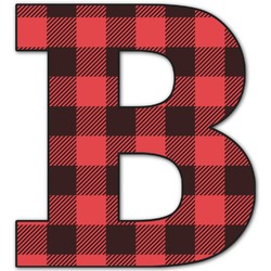 Lumberjack Plaid Letter Decal - Medium (Personalized)