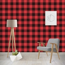 Lumberjack Plaid Wallpaper & Surface Covering (Water Activated - Removable)