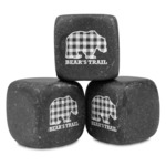 Lumberjack Plaid Whiskey Stone Set - Set of 3 (Personalized)