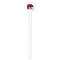 Lumberjack Plaid White Plastic 7" Stir Stick - Round - Single Stick