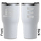 Lumberjack Plaid White RTIC Tumbler - Front and Back