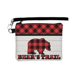 Lumberjack Plaid Wristlet ID Case w/ Name or Text