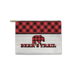 Lumberjack Plaid Zipper Pouch - Small - 8.5"x6" (Personalized)