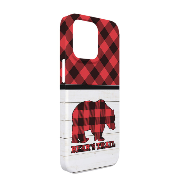 Custom Lumberjack Plaid iPhone Case - Plastic - iPhone 13 (Personalized)