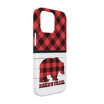 Lumberjack Plaid iPhone Case - Plastic - iPhone 13 Pro (Personalized)