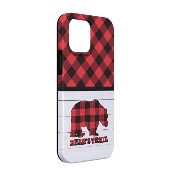 Custom Lumberjack Plaid iPhone Case - Rubber Lined - iPhone 13 Pro (Personalized)