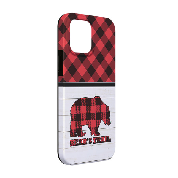 Custom Lumberjack Plaid iPhone Case - Rubber Lined - iPhone 13 (Personalized)