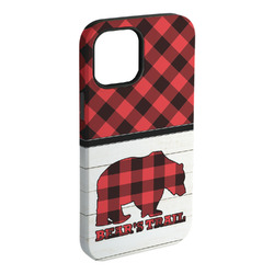 Lumberjack Plaid iPhone Case - Rubber Lined (Personalized)