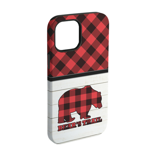 Custom Lumberjack Plaid iPhone Case - Rubber Lined - iPhone 15 (Personalized)