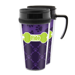 Pawprints & Bones Acrylic Travel Mug (Personalized)