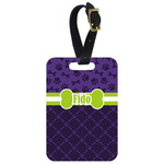 Pawprints & Bones Metal Luggage Tag w/ Name or Text