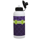 Pawprints & Bones Water Bottles - Aluminum - 20 oz - White (Personalized)