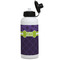 Pawprints & Bones Aluminum Water Bottle - White Front