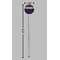 Pawprints & Bones Clear Plastic 7" Stir Stick - Round - Dimensions