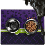 Pawprints & Bones Dog Food Mat - Large w/ Name or Text