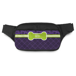Pawprints & Bones Fanny Pack - Modern Style (Personalized)