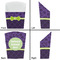 Pawprints & Bones French Fry Favor Box - Front & Back View