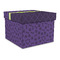 Pawprints & Bones Gift Boxes with Lid - Canvas Wrapped - Large - Front/Main