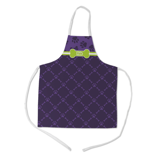 Custom Pawprints & Bones Kid's Apron w/ Name or Text