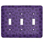 Pawprints & Bones Light Switch Cover (3 Toggle Plate)