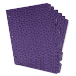 Pawprints & Bones Binder Tab Divider - Set of 6 (Personalized)