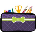 Pawprints & Bones Neoprene Pencil Case - Small w/ Name or Text