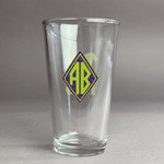 Pawprints & Bones Pint Glass - Full Color Logo (Personalized)