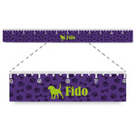 Pawprints & Bones Plastic Ruler - 12" (Personalized)