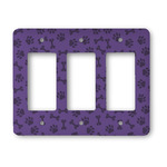 Pawprints & Bones Rocker Style Light Switch Cover - Three Switch