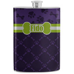 Pawprints & Bones Stainless Steel Flask (Personalized)