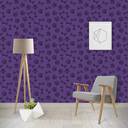 Pawprints & Bones Wallpaper & Surface Covering (Peel & Stick - Repositionable)