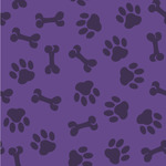 Pawprints & Bones Wallpaper & Surface Covering (Water Activated 24"x 24" Sample)