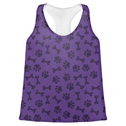 Pawprints & Bones Womens Racerback Tank Top - Large