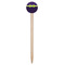 Pawprints & Bones Wooden 6" Food Pick - Round - Single Pick