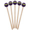 Pawprints & Bones Wooden 7.5" Stir Stick - Round - Fan View