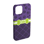 Pawprints & Bones iPhone Case - Plastic - iPhone 15 (Personalized)