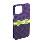 Pawprints & Bones iPhone Case - Plastic - iPhone 15 Pro (Personalized)