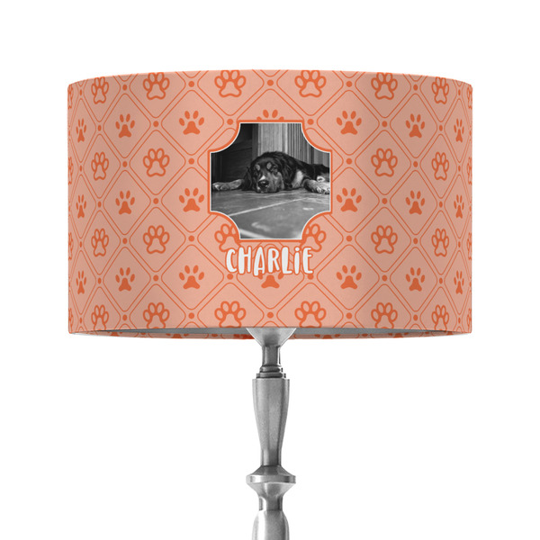 Custom Pet Photo 12" Drum Lamp Shade - Fabric