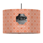 Pet Photo 12" Drum Pendant Lamp - Fabric