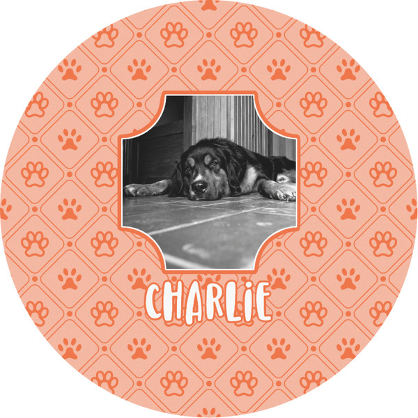 Custom Pet Photo Multipurpose Round Labels - Custom Sized