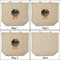 Pet Photo 3 Reusable Cotton Grocery Bags - Front & Back View