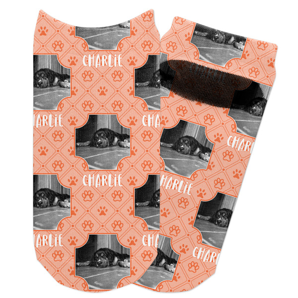 Custom Pet Photo Adult Ankle Socks (Personalized)