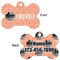 Pet Photo Bone Shaped Dog Tag - Front & Back