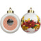 Pet Photo Ceramic Christmas Ornament - Poinsettias (APPROVAL)