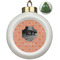 Pet Photo Ceramic Christmas Ornament - Xmas Tree (Front View)