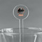 Pet Photo Clear Plastic 7" Stir Stick - Round - Main