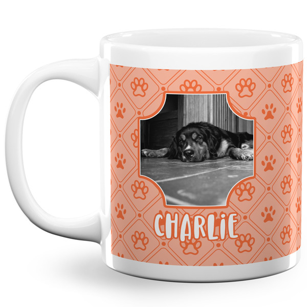 Custom Pet Photo 20 Oz Coffee Mug - White