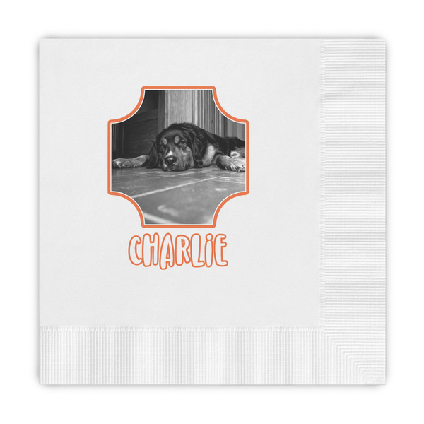 Custom Pet Photo Embossed Decorative Napkins