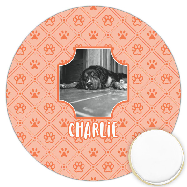 Custom Pet Photo Printed Cookie Topper - 3.25"