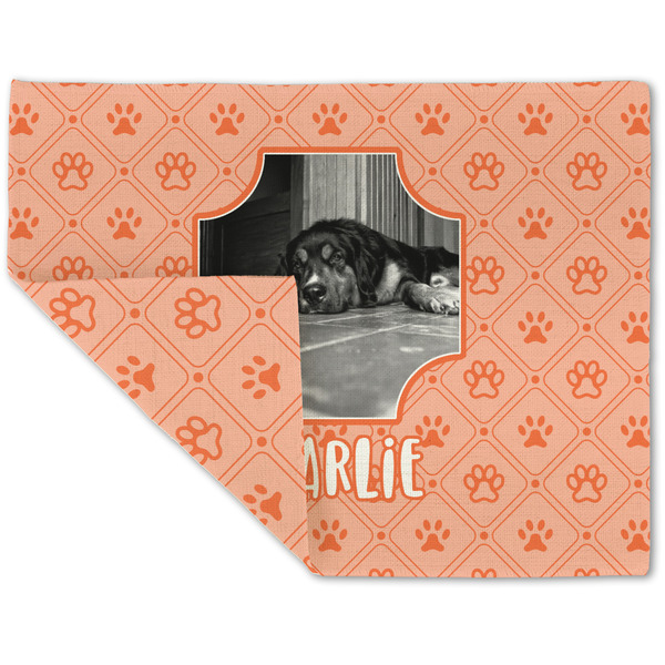 Custom Pet Photo Double-Sided Linen Placemat - Single